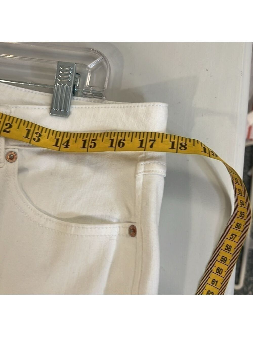 INC Denim Straight Leg Fringe Jeans Size 16 - Picture 8 of 14